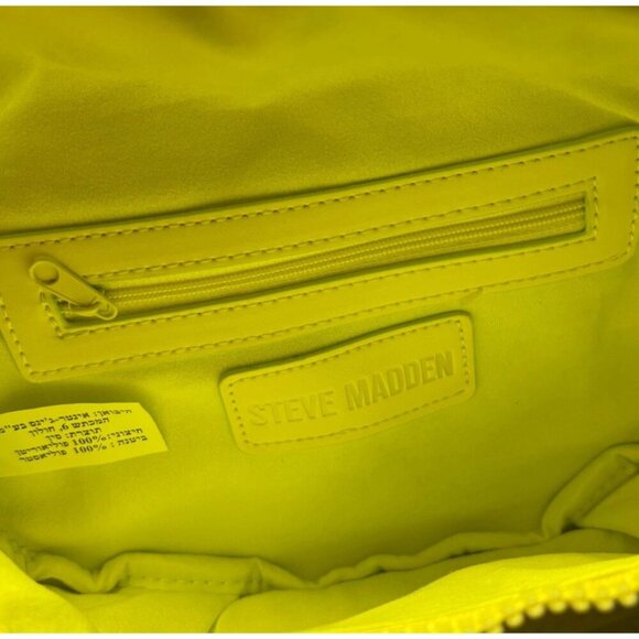 Steve Madden BLIVELY Neon Yellow Convertible Belt Shoulder Bag, Travel Vacay - Picture 5 of 7